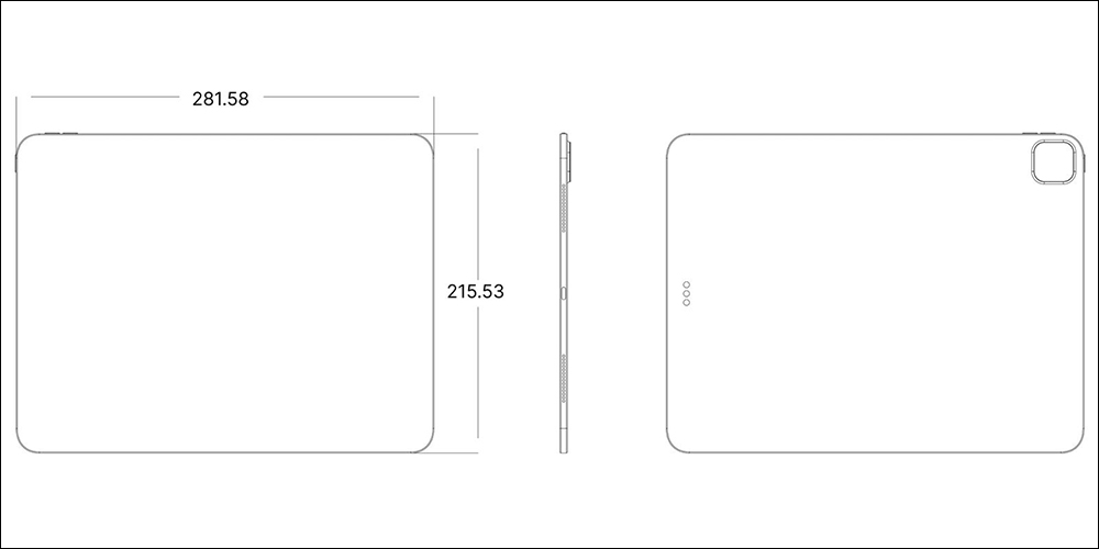 2024 全新 iPad Pro 的 CAD 圖曝光！機身尺寸些微調整，整體變得更薄了 - 電腦王阿達