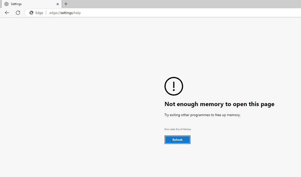微軟確認 Microsoft Edge 有「記憶體不足而無法載入網頁」的錯誤，已經推出修復版本 - 電腦王阿達