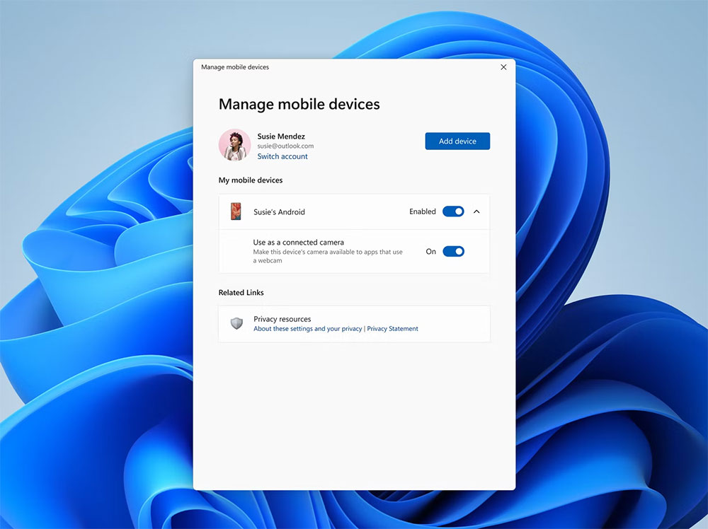 Windows 11 將允許透過「您的手機」把 Android設備當作網路攝影機 - 電腦王阿達 Windows 11 將允許透過「您的手機」把 Android設備當作網路攝影機 - 電腦王阿達