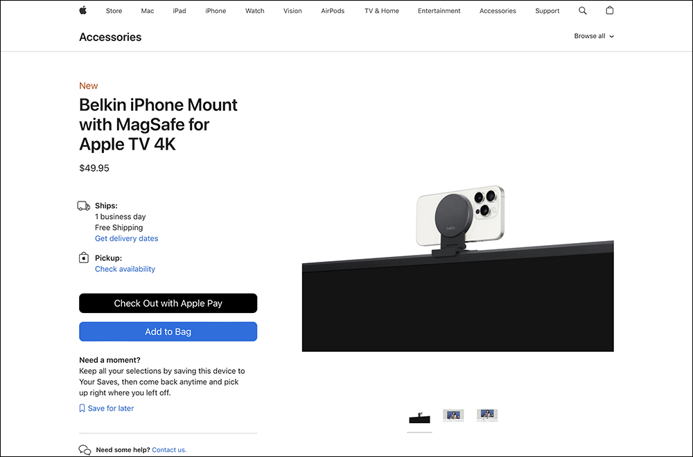 Belkin 推出全新 iPhone MagSafe 支架,適用於 Apple TV 4K - 電腦王阿達 Belkin 推出全新 iPhone MagSafe 支架,適用於 Apple TV 4K - 電腦王阿達