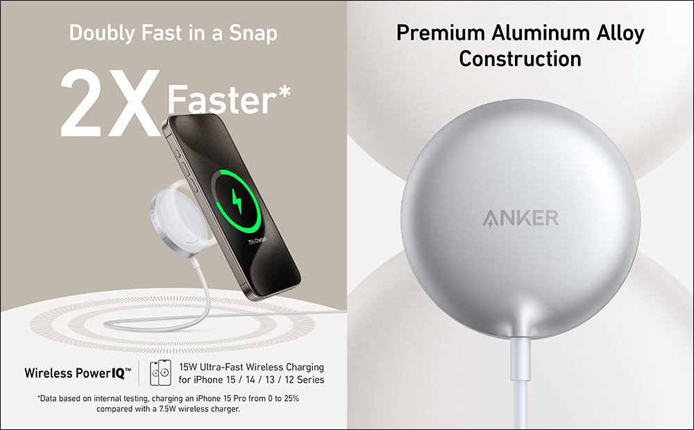 多款 Qi2 認證無線充電產品推出!小米、Anker、Belkin 、倍思皆推新品,支援最高 15W 無線充電 - 電腦王阿達 多款 Qi2 認證無線充電產品推出!小米、Anker、Belkin 、倍思皆推新品,支援最高 15W 無線充電 - 電腦王阿達
