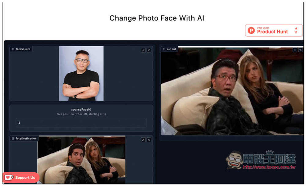 Change Face With AI 透過 AI 實現圖片、影片換臉免費工具 - 電腦王阿達