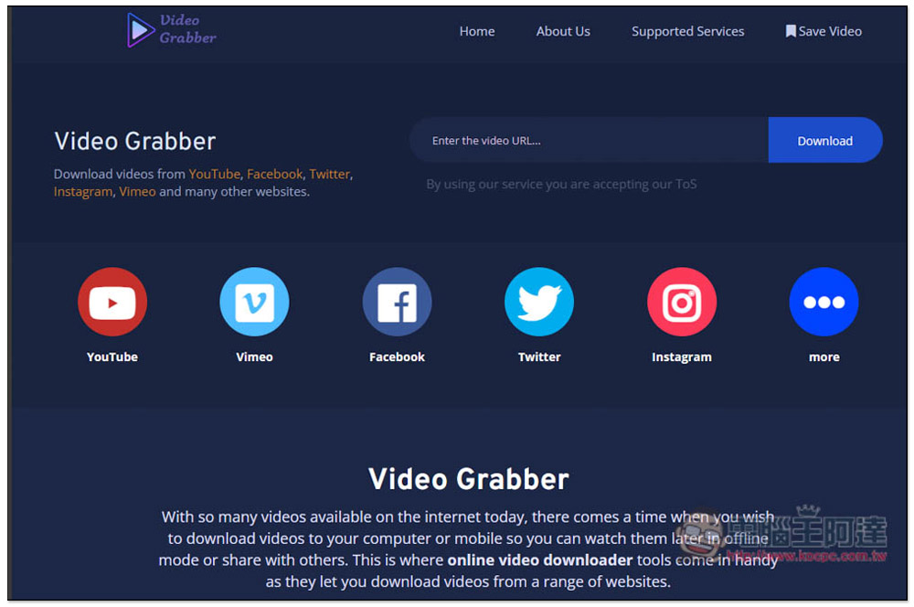 Video Grabber 網路影片下載免費工具,支援FB、TikTok 等十幾個網站 - 電腦王阿達 Video Grabber 網路影片下載免費工具,支援FB、TikTok 等十幾個網站 - 電腦王阿達