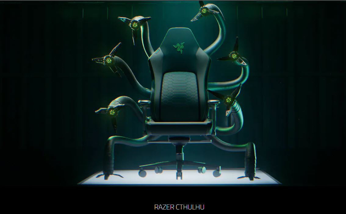 雷蛇「Razer克蘇魯」電競椅 特設頁面與宣傳影片公開 - 電腦王阿達