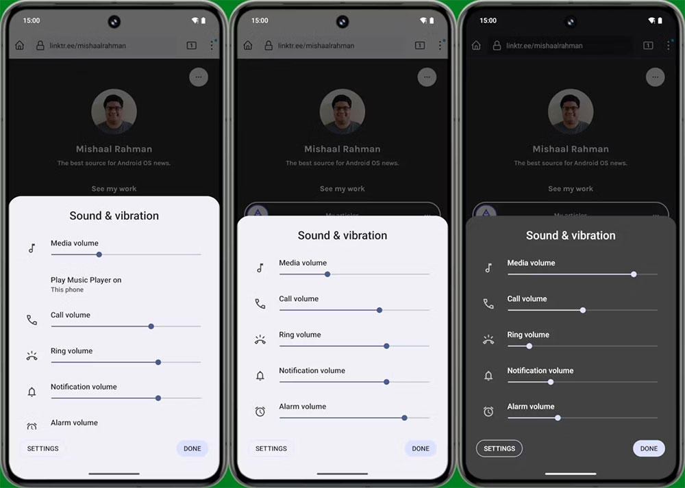 Android 15 將對音量控制面板進行改版,細化各方面調整選項 - 電腦王阿達 Android 15 將對音量控制面板進行改版,細化各方面調整選項 - 電腦王阿達