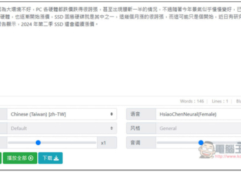 「免費文字轉語音」輸入文字就能獲得語音 MP3 檔，使用微軟 AI 語音庫合成，支援多國語言