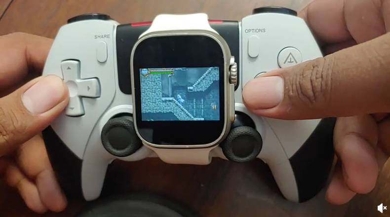 國外用戶將智慧型手錶改造成掌上遊戲機，可玩模擬器遊戲 - 電腦王阿達