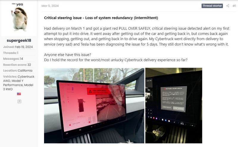 特斯拉 Cybertruck 爆災情,剛交車上路就故障直接進廠維修 - 電腦王阿達 特斯拉 Cybertruck 爆災情,剛交車上路就故障直接進廠維修 - 電腦王阿達