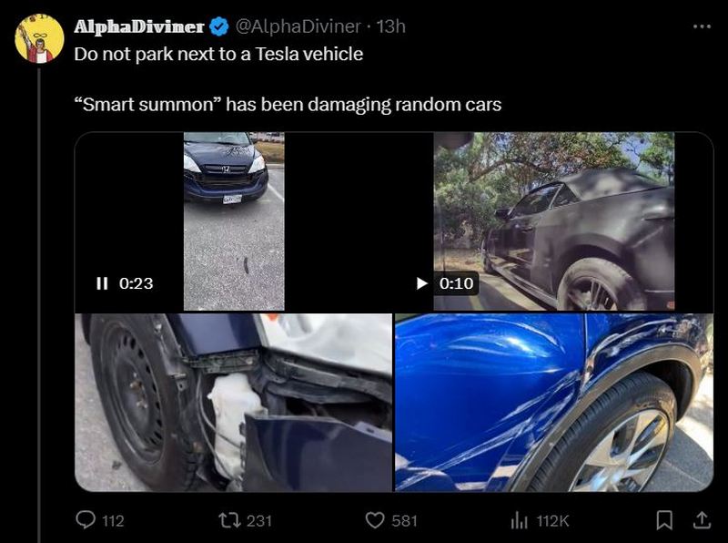 國外多位特斯拉車主反映智慧召喚 Smart summon 出現問題 對 8 月 8 日是否能推出 Tesla Robotaxi 感到質疑 - 電腦王阿達 國外多位特斯拉車主反映智慧召喚 Smart summon 出現問題 對 8 月 8 日是否能推出 Tesla Robotaxi 感到質疑 - 電腦王阿達