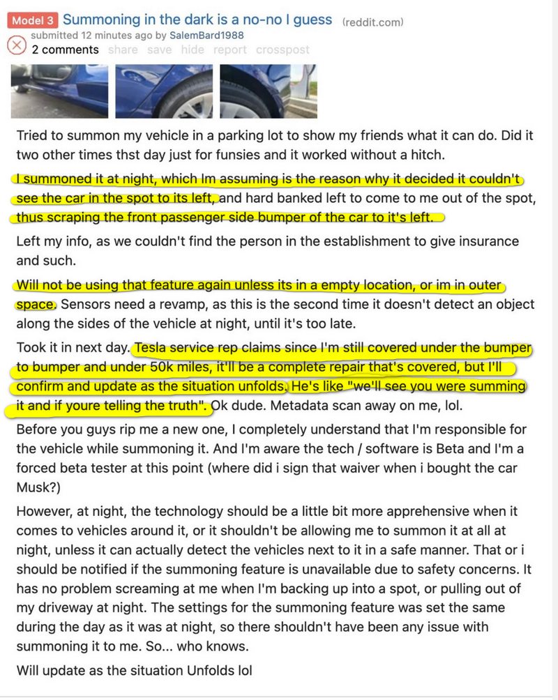 國外多位特斯拉車主反映智慧召喚 Smart summon 出現問題 對 8 月 8 日是否能推出 Tesla Robotaxi 感到質疑 - 電腦王阿達 國外多位特斯拉車主反映智慧召喚 Smart summon 出現問題 對 8 月 8 日是否能推出 Tesla Robotaxi 感到質疑 - 電腦王阿達