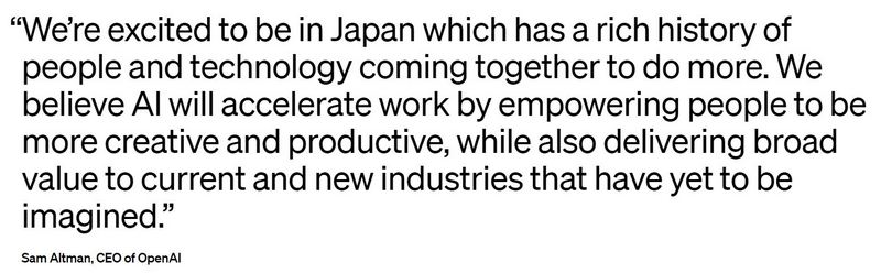OpenAI 宣布亞洲第一個辦公室「OpenAI Japan」 將推出專為日文優化的新 GPT-4 定制模型 - 電腦王阿達 OpenAI 宣布亞洲第一個辦公室「OpenAI Japan」 將推出專為日文優化的新 GPT-4 定制模型 - 電腦王阿達