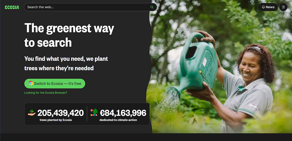 Ecosia 推出環保瀏覽器,速度快還能資助種樹、產生清潔能源 - 電腦王阿達 Ecosia 推出環保瀏覽器,速度快還能資助種樹、產生清潔能源 - 電腦王阿達