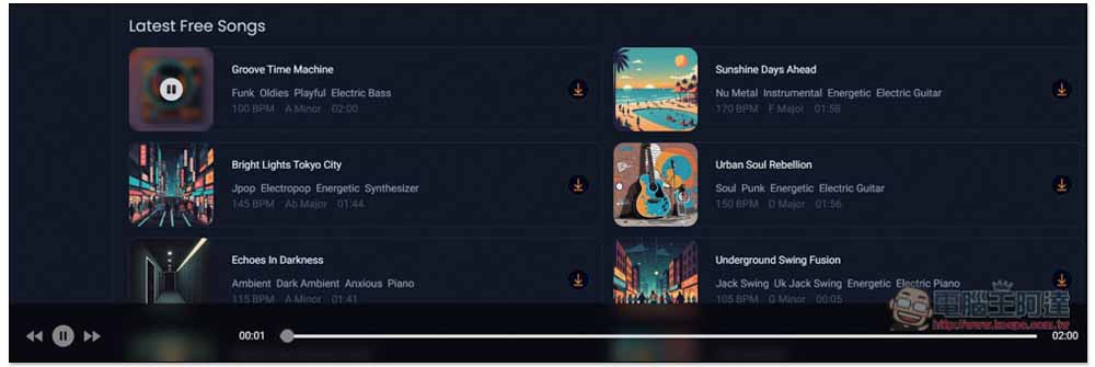 Stocktune 完全免費的 AI 音樂素材庫,可用於任何用途 - 電腦王阿達 Stocktune 完全免費的 AI 音樂素材庫,可用於任何用途 - 電腦王阿達