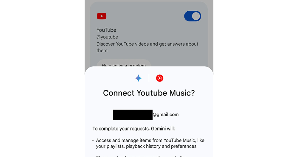 Gemini AI 可能與 YouTube Music 有進一步協作擴充功能 Gemini AI 可能與 YouTube Music 有進一步協作擴充功能