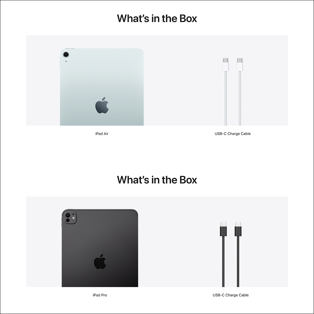 響應環保,全新 iPad Air 與 iPad Pro 盒裝將不再附贈經典蘋果貼紙,歐洲市場就連 USB-C 充電器也不附 - 電腦王阿達 響應環保,全新 iPad Air 與 iPad Pro 盒裝將不再附贈經典蘋果貼紙,歐洲市場就連 USB-C 充電器也不附 - 電腦王阿達