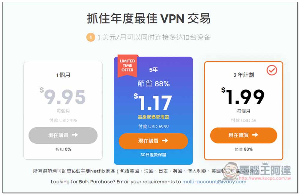 享受最順暢的網路影音串流體驗!VPN 本月限定優惠再額外享 10% 折扣 - 電腦王阿達 享受最順暢的網路影音串流體驗!VPN 本月限定優惠再額外享 10% 折扣 - 電腦王阿達