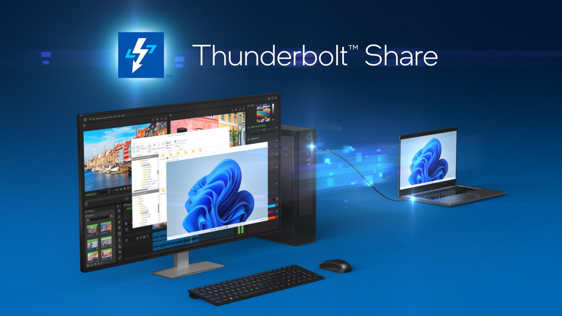 英特爾推出全新 Thunderbolt™ Share 軟體解決方案實現PC間高速傳輸 - 電腦王阿達 英特爾推出全新 Thunderbolt™ Share 軟體解決方案實現PC間高速傳輸 - 電腦王阿達