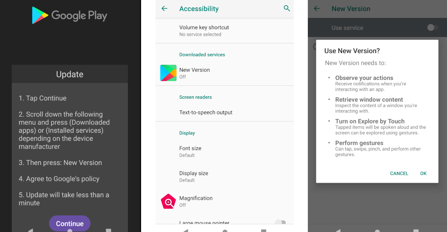 偽裝 Google Play 更新的木馬將對用戶資料安全造成重大威脅 - 電腦王阿達 偽裝 Google Play 更新的木馬將對用戶資料安全造成重大威脅 - 電腦王阿達