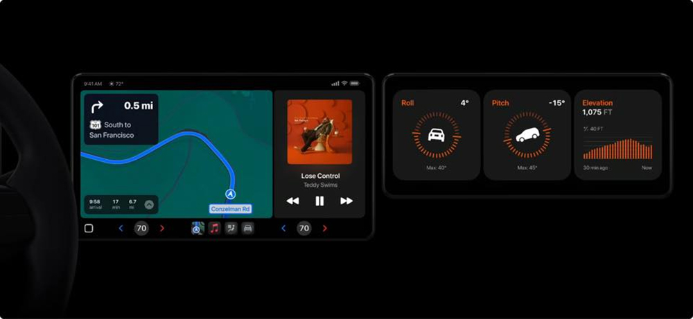次世代 Apple CarPlay 詳細介面曝光,輔助駕駛系統甚至是車輛角度都能顯示 - 電腦王阿達 次世代 Apple CarPlay 詳細介面曝光,輔助駕駛系統甚至是車輛角度都能顯示 - 電腦王阿達