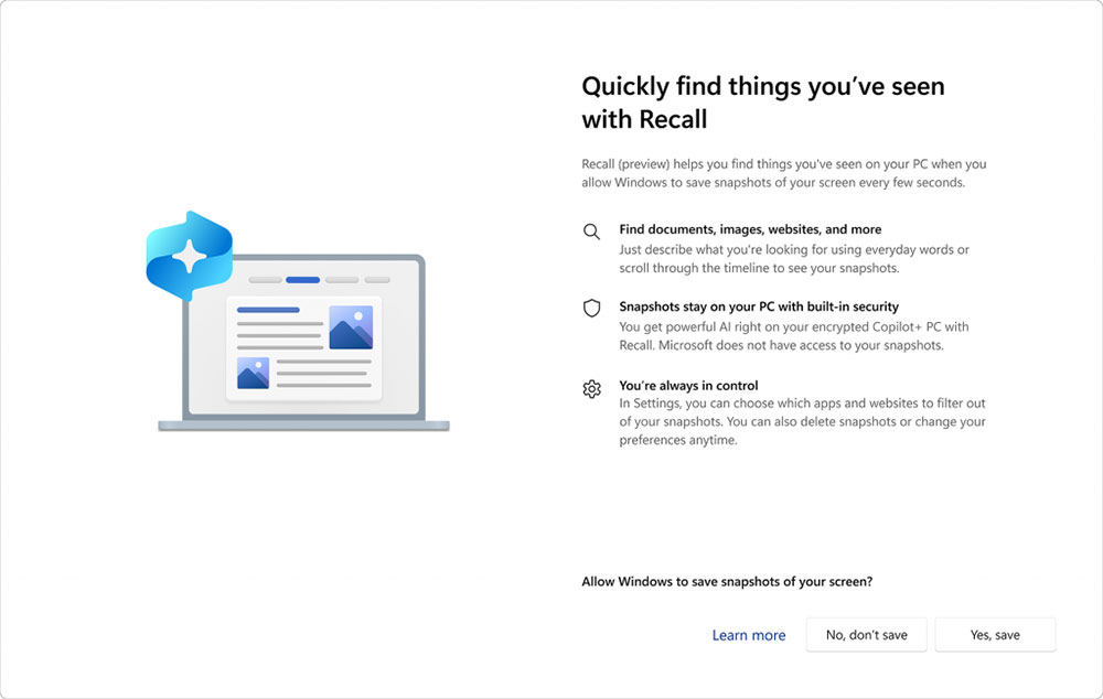 Windows 暫緩推出 Recall 功能來解決「小問題」 - 電腦王阿達 Windows 暫緩推出 Recall 功能來解決「小問題」 - 電腦王阿達