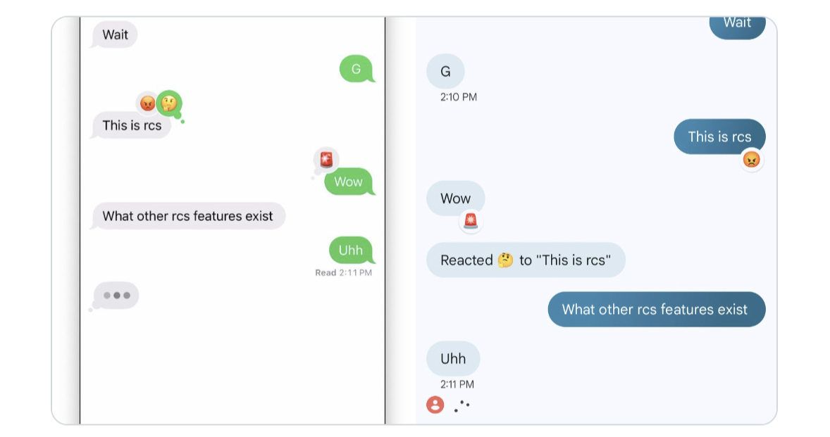 iPhone RCS 訊息支援 iPhone RCS 訊息支援
