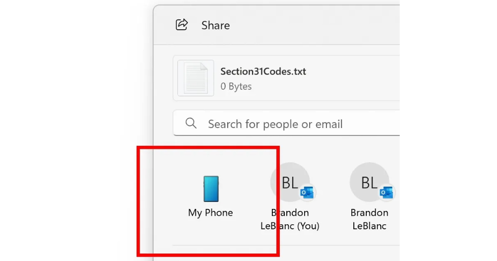 Windows 原生分享介面將支援 Phone Link Android 傳檔 Windows 原生分享介面將支援 Phone Link Android 傳檔