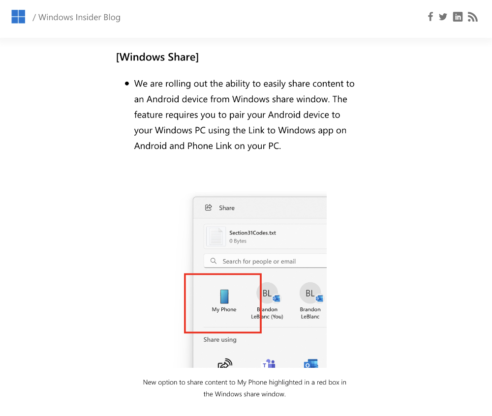 超直覺!Windows 原生分享介面將支援 Phone Link Android 傳檔功能 - 電腦王阿達 超直覺!Windows 原生分享介面將支援 Phone Link Android 傳檔功能 - 電腦王阿達