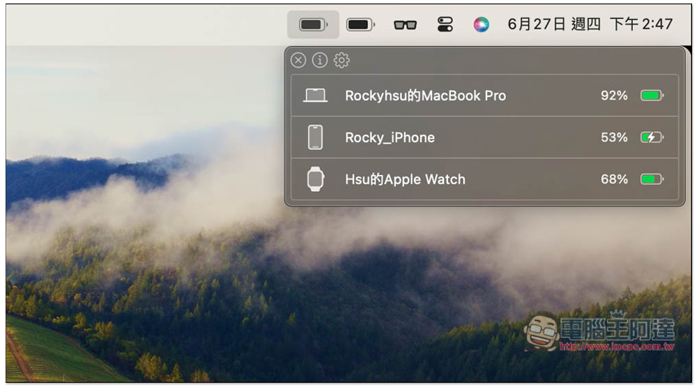 AirBattery 在 Mac 選單列中即時查看 iPhone、iPad、AirPods、Apple Watch 的電量狀況 - 電腦王阿達 AirBattery 在 Mac 選單列中即時查看 iPhone、iPad、AirPods、Apple Watch 的電量狀況 - 電腦王阿達