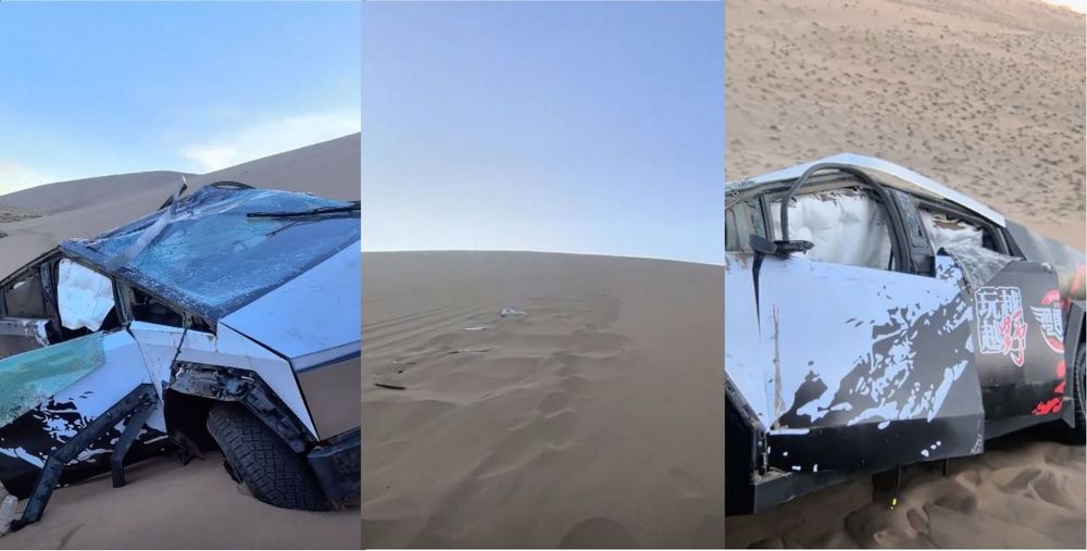 世界首翻?!特斯拉 Cybertruck 沙漠發生嚴重翻車事故:20圈翻滾後A、B柱仍無損 - 電腦王阿達 世界首翻?!特斯拉 Cybertruck 沙漠發生嚴重翻車事故:20圈翻滾後A、B柱仍無損 - 電腦王阿達
