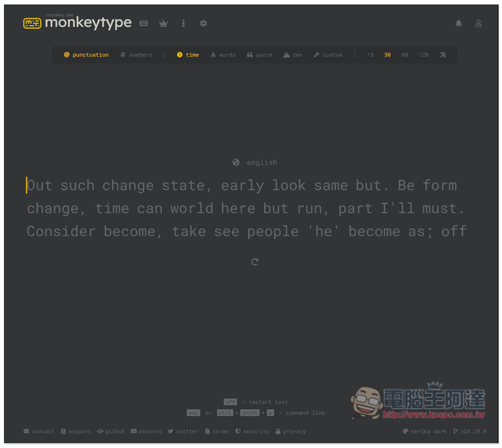 Monkeytype 提供多國語言線上打字速度測試和練習,中文、英文、日文等都有 - 電腦王阿達 Monkeytype 提供多國語言線上打字速度測試和練習,中文、英文、日文等都有 - 電腦王阿達