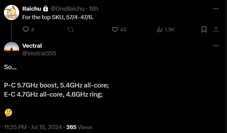 不再追求 6GHz!傳 Intel 下一代最強桌上處理器 Core Ultra 9 285K,超頻時脈最高僅 5.7GHz - 電腦王阿達 不再追求 6GHz!傳 Intel 下一代最強桌上處理器 Core Ultra 9 285K,超頻時脈最高僅 5.7GHz - 電腦王阿達