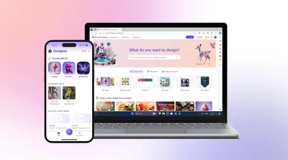 Microsoft Designer 正式支援 iOS / Android / Windows Microsoft Designer 正式支援 iOS / Android / Windows