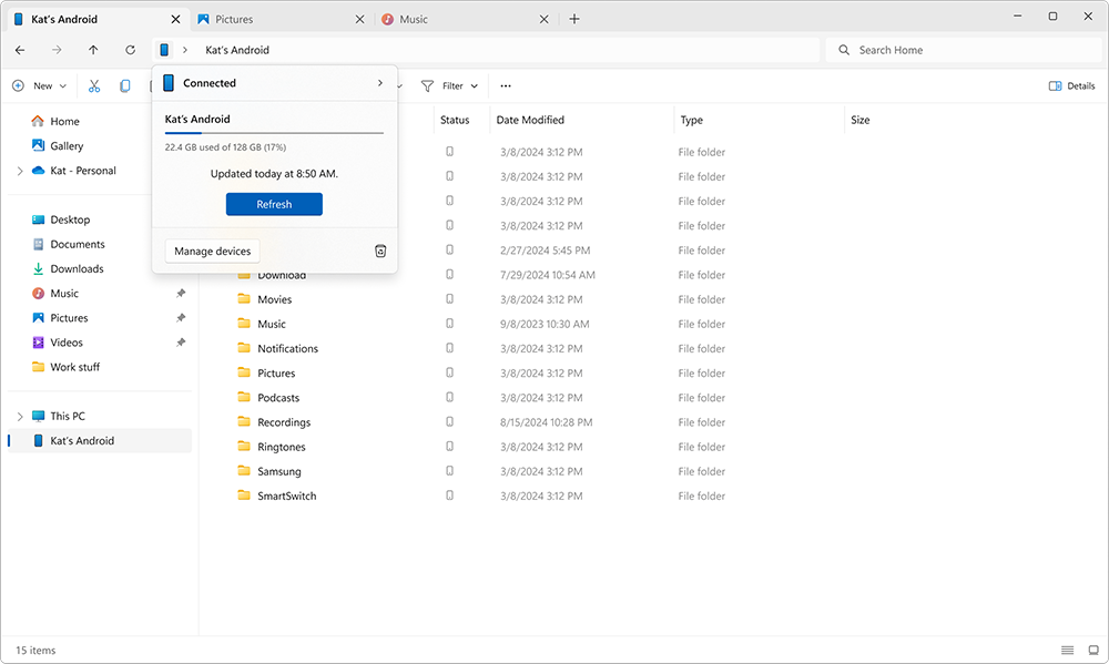 更深度整合!Windows 11 新功能透過檔案總管,就能無線瀏覽和存取 Android 手機資料 - 電腦王阿達 更深度整合!Windows 11 新功能透過檔案總管,就能無線瀏覽和存取 Android 手機資料 - 電腦王阿達