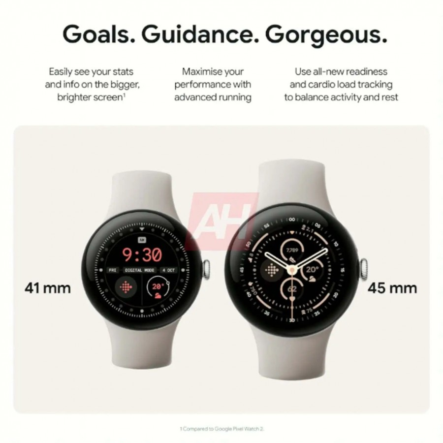 疑似 Google Pixel Watch 3 官方宣傳圖全面曝光:最大 40% 螢幕增大、20% 更快充電、2000 尼特的 Actua 顯示器上身 - 電腦王阿達 疑似 Google Pixel Watch 3 官方宣傳圖全面曝光:最大 40% 螢幕增大、20% 更快充電、2000 尼特的 Actua 顯示器上身 - 電腦王阿達