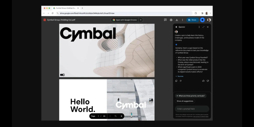Gemini AI 現可幫忙挖掘 Google Drive 雲端硬碟的 PDF 文件,摘要甚至再創造更多內容都能輕鬆達成 - 電腦王阿達 Gemini AI 現可幫忙挖掘 Google Drive 雲端硬碟的 PDF 文件,摘要甚至再創造更多內容都能輕鬆達成 - 電腦王阿達