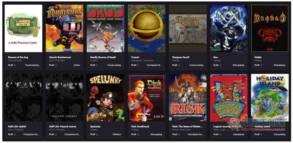 Play CLASSIC games 大量免費老 PC 遊戲用瀏覽器就能玩,無需安裝 - 電腦王阿達 Play CLASSIC games 大量免費老 PC 遊戲用瀏覽器就能玩,無需安裝 - 電腦王阿達