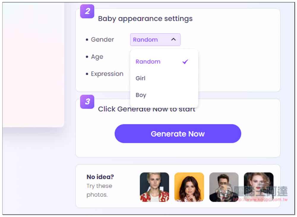 AI Baby Face 上傳雙方照片,透過 AI 生成出可能是你們小孩的模樣 - 電腦王阿達 AI Baby Face 上傳雙方照片,透過 AI 生成出可能是你們小孩的模樣 - 電腦王阿達
