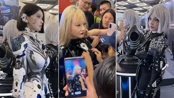 中國世界機器人大展被爆找真人扮演女機器人,還讓民眾亂摸 - 電腦王阿達 中國世界機器人大展被爆找真人扮演女機器人,還讓民眾亂摸 - 電腦王阿達