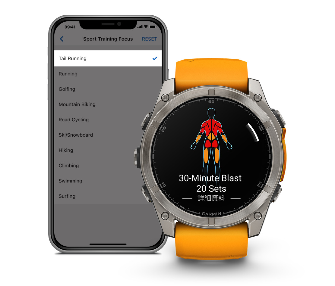 極限挑戰王者 Garmin fēnix 8 旗艦錶款為卓越而生! 量身打造專項運動肌力訓練,陸上水下全面備戰,做足準備成就極致表現 - 電腦王阿達 fēnix 8針對專項運動的核心肌群進行訓練,幫助循序漸進達成個人目標
