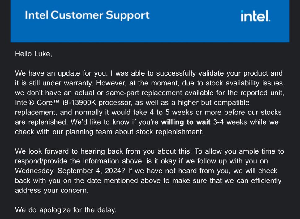 受不穩定事件影響,Intel i9-13900K 和 14900K 似乎正面臨庫存不足問題 - 電腦王阿達 受不穩定事件影響,Intel i9-13900K 和 14900K 似乎正面臨庫存不足問題 - 電腦王阿達