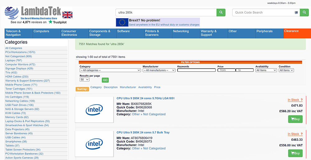 Intel Arrow Lake-S 售價國外搶先曝光,比 14 代還要貴 - 電腦王阿達 Intel Arrow Lake-S 售價國外搶先曝光,比 14 代還要貴 - 電腦王阿達