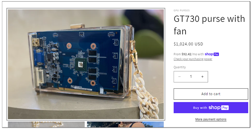 真有人買這東西?國外網路店家將舊 GPU 製作成奢華錢包,GT 730 賣超過 1000 美元 - 電腦王阿達 真有人買這東西?國外網路店家將舊 GPU 製作成奢華錢包,GT 730 賣超過 1000 美元 - 電腦王阿達