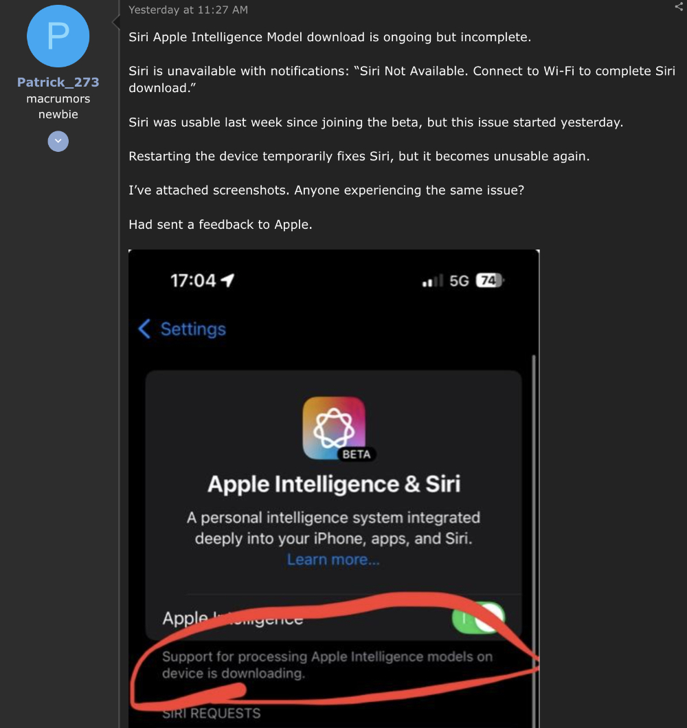 更新停看聽,iOS 18.1 測試版最大主角 Siri 發生失效問題 - 電腦王阿達 更新停看聽,iOS 18.1 測試版最大主角 Siri 發生失效問題 - 電腦王阿達