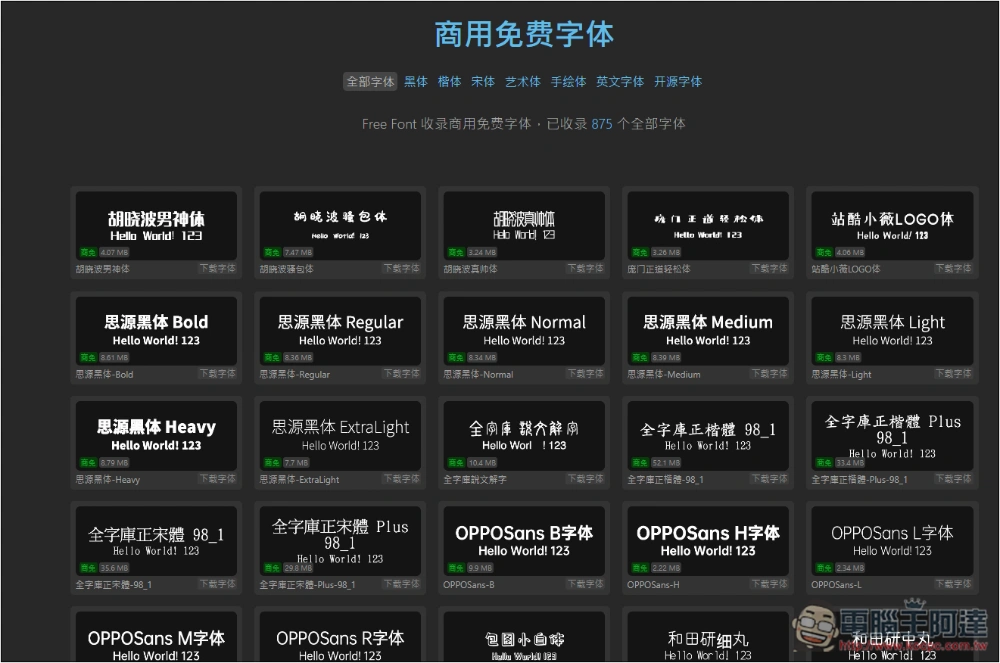 Free Font 收集超過 800 個可商用的免費字體,各種類型都有 - 電腦王阿達 Free Font 收集超過 800 個可商用的免費字體,各種類型都有 - 電腦王阿達