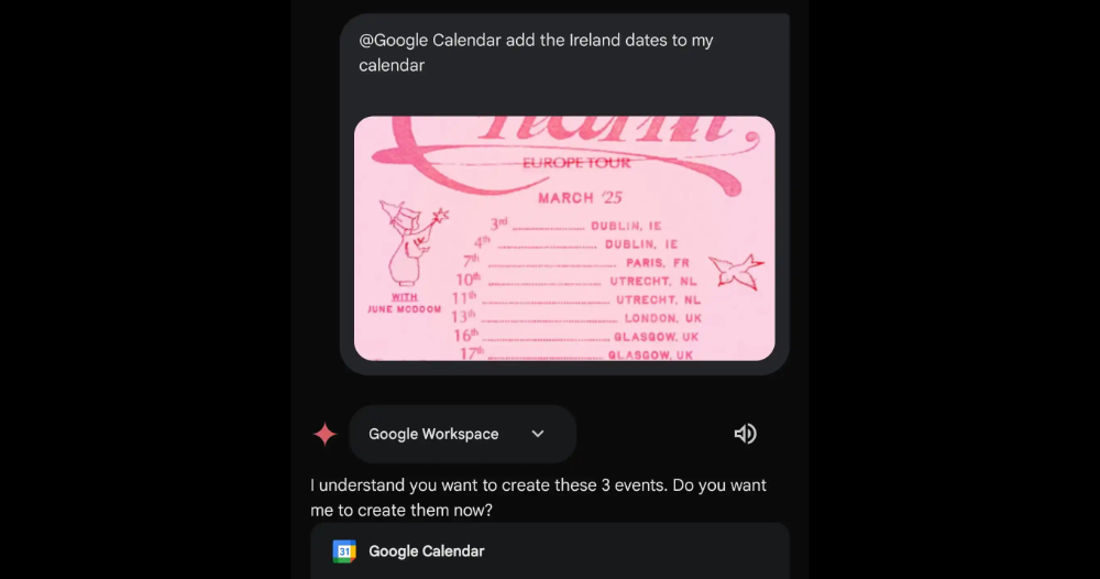 Gemini AI 導入 Google 行事曆擴充應用支援,可以輕鬆加入行程了(指令一覽) - 電腦王阿達 Gemini AI 導入 Google 行事曆擴充應用支援,可以輕鬆加入行程了(指令一覽) - 電腦王阿達