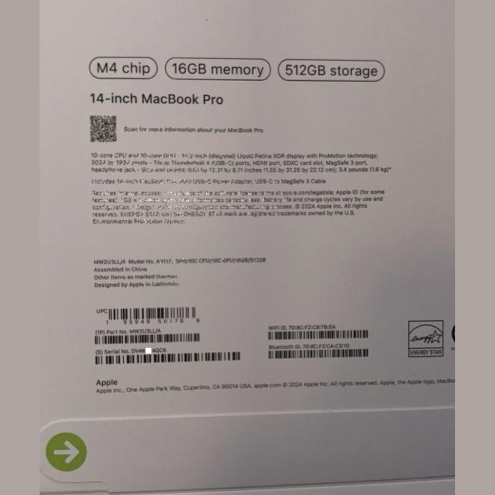至少 16GB RAM 起跳?M4 MacBook Pro 包裝疑似曝光 - 電腦王阿達 至少 16GB RAM 起跳?M4 MacBook Pro 包裝疑似曝光 - 電腦王阿達