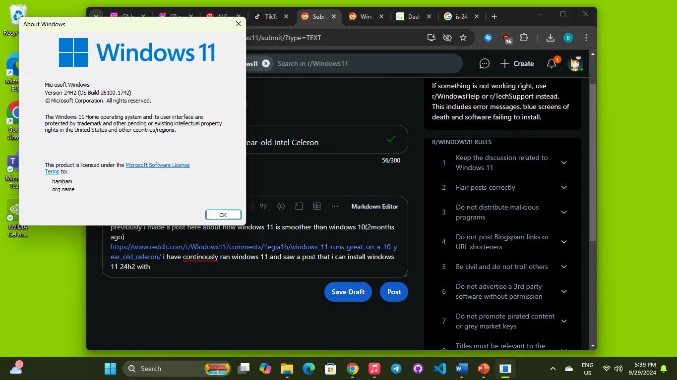 網友分享 10 年前的老 PC 運行 Windows 11 24H2 也非常順暢,效能還感覺比舊版本強 - 電腦王阿達 網友分享 10 年前的老 PC 運行 Windows 11 24H2 也非常順暢,效能還感覺比舊版本強 - 電腦王阿達