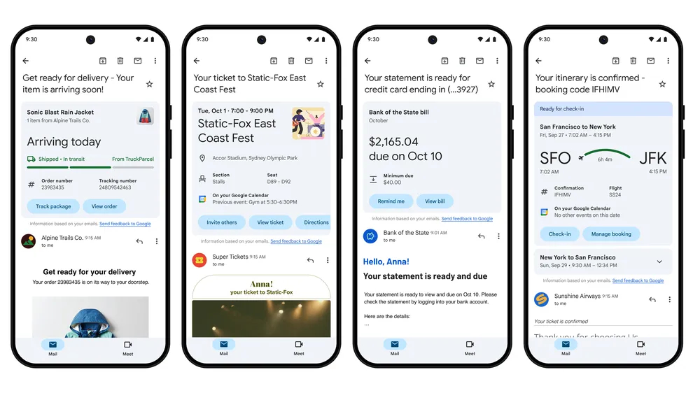 Gmail 最新摘要卡片來了!美美的顯示旅行、帳單、行事曆等資訊彙整,還有快速動作按鈕 - 電腦王阿達 Gmail 最新摘要卡片來了!美美的顯示旅行、帳單、行事曆等資訊彙整,還有快速動作按鈕 - 電腦王阿達