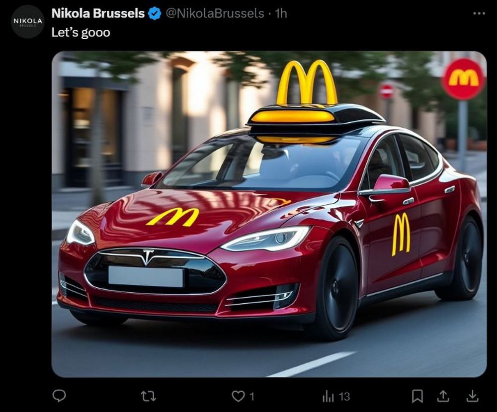 用特斯拉 Robotaxi 送外賣?麥當勞 10/10 預告推文引起網路熱議 - 電腦王阿達 用特斯拉 Robotaxi 送外賣?麥當勞 10/10 預告推文引起網路熱議 - 電腦王阿達