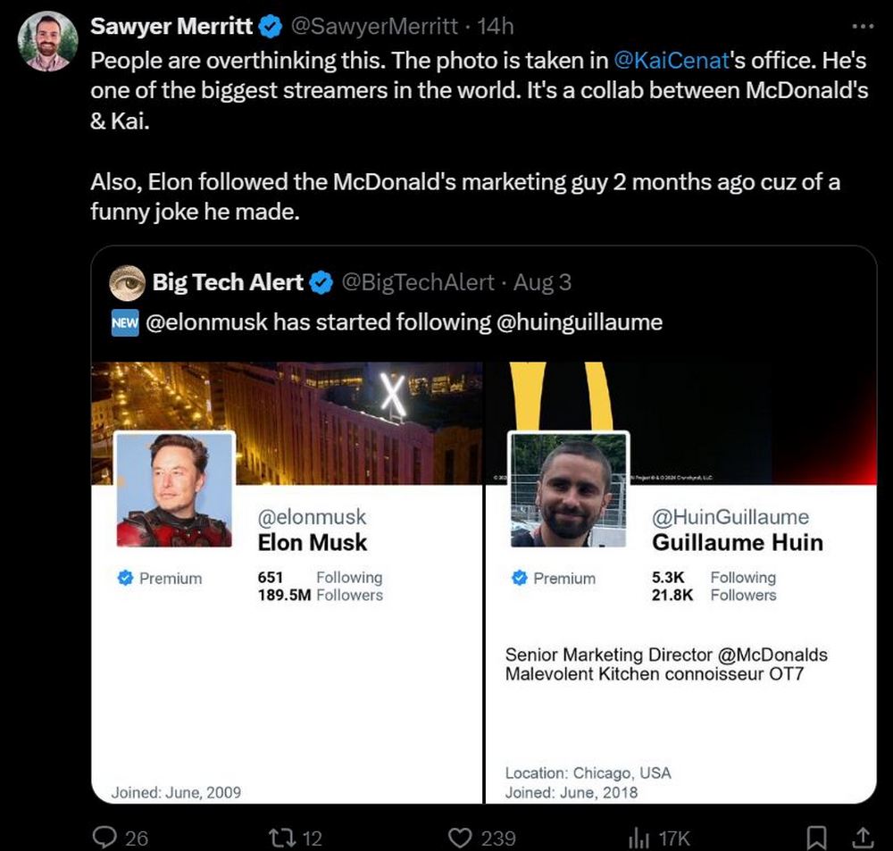 用特斯拉 Robotaxi 送外賣?麥當勞 10/10 預告推文引起網路熱議 - 電腦王阿達 用特斯拉 Robotaxi 送外賣?麥當勞 10/10 預告推文引起網路熱議 - 電腦王阿達